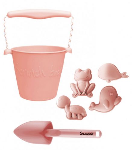 Set playa con rastrillo coral - scrunch