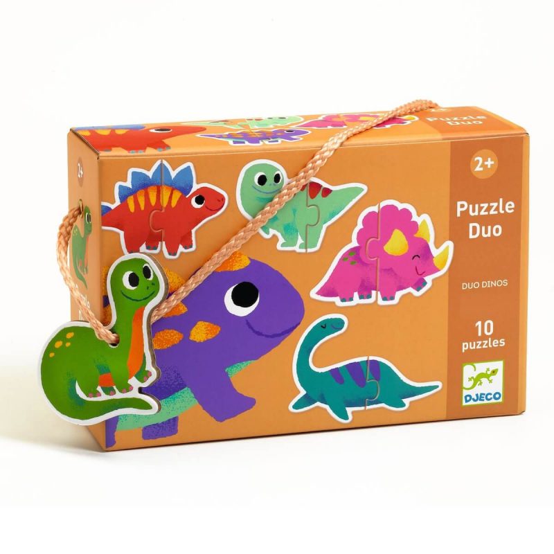 Educativos Puzzle dúo dinos- Djeco