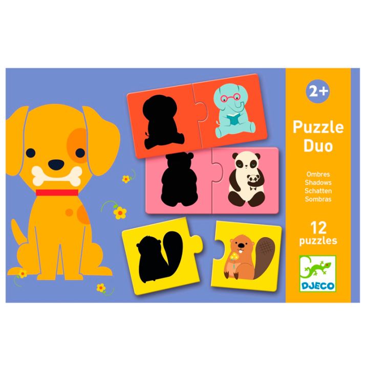 Educativos Puzzle Duo Sombras FCS - Djeco